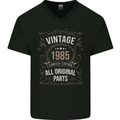 38th Birthday Limited Edition 1985 Mens V-Neck Cotton T-Shirt Black