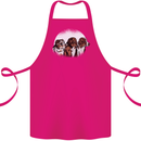 3 Australian Shepherds Dogs Sheepdogs Cotton Apron 100% Organic Pink