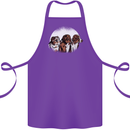 3 Australian Shepherds Dogs Sheepdogs Cotton Apron 100% Organic Purple