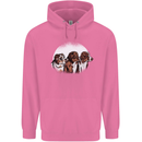 3 Australian Shepherds Dogs Sheepdogs Mens 80% Cotton Hoodie Azelea