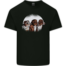 3 Australian Shepherds Dogs Sheepdogs Mens Cotton T-Shirt Tee Top Black