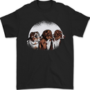 3 Australian Shepherds Dogs Sheepdogs Mens T-Shirt 100% Cotton Black