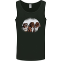 3 Australian Shepherds Dogs Sheepdogs Mens Vest Tank Top Black