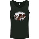 3 Australian Shepherds Dogs Sheepdogs Mens Vest Tank Top Black