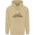 3 Bearded Dragons Mens 80% Cotton Hoodie Sand