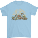 3 Bearded Dragons Mens T-Shirt 100% Cotton Light Blue