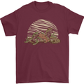 3 Bearded Dragons Mens T-Shirt 100% Cotton Maroon