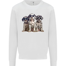 3 Cool Dalmatian Puppy's Dogs Mens Sweatshirt Jumper White