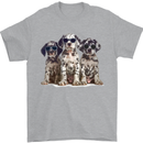 3 Cool Dalmatian Puppy's Dogs Mens T-Shirt 100% Cotton Sports Grey