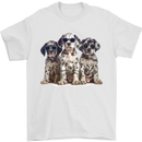 3 Cool Dalmatian Puppy's Dogs Mens T-Shirt 100% Cotton White