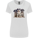 3 Cool Dalmatian Puppy's Dogs Womens Wider Cut T-Shirt White