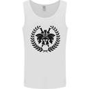 3 Sparta Helmets Bodybuilding Training Gym Mens Vest Tank Top White