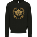3 Sparta Helmets Gym Bodybuilding Training Mens Sweatshirt Jumper Black