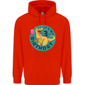 3rd Birthday Dinosaur T-Rex 3 Year Old Childrens Kids Hoodie Bright Red