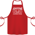 40th Birthday 40 Year Old This Is What Cotton Apron 100% Organic Red