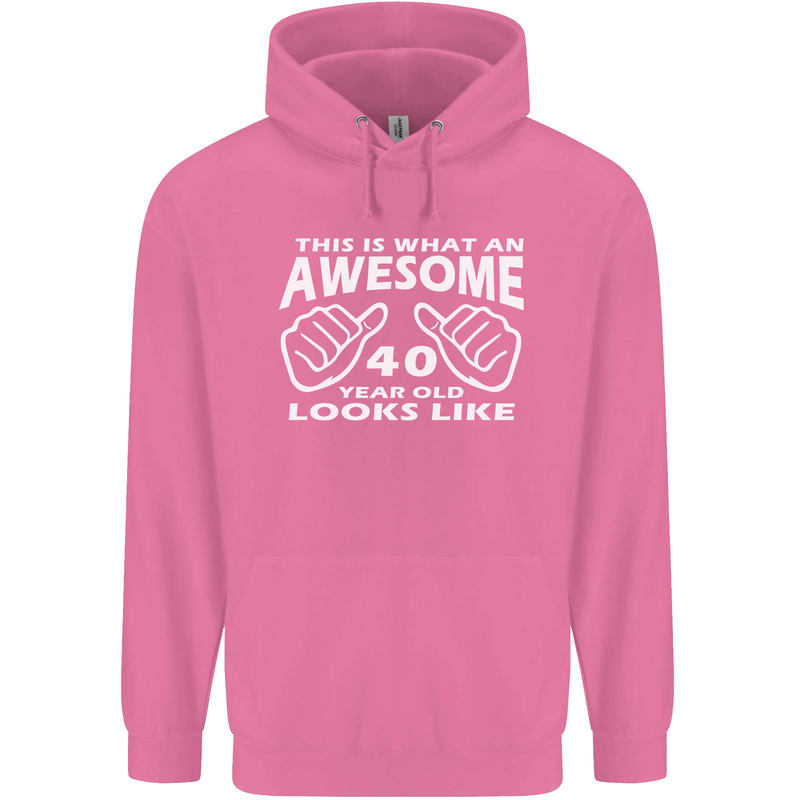 40th Birthday 40 Year Old This Is What Mens 80% Cotton Hoodie Azelea