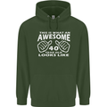 40th Birthday 40 Year Old This Is What Mens 80% Cotton Hoodie Forest Green