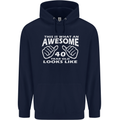 40th Birthday 40 Year Old This Is What Mens 80% Cotton Hoodie Navy Blue