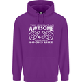 40th Birthday 40 Year Old This Is What Mens 80% Cotton Hoodie Purple
