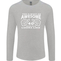 40th Birthday 40 Year Old This Is What Mens Long Sleeve T-Shirt Sports Grey