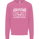 40th Birthday 40 Year Old This Is What Mens Sweatshirt Jumper Azalea