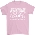 40th Birthday 40 Year Old This Is What Mens T-Shirt 100% Cotton Light Pink