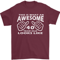 40th Birthday 40 Year Old This Is What Mens T-Shirt 100% Cotton Maroon