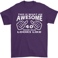 40th Birthday 40 Year Old This Is What Mens T-Shirt 100% Cotton Purple