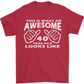 40th Birthday 40 Year Old This Is What Mens T-Shirt 100% Cotton Red