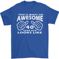 40th Birthday 40 Year Old This Is What Mens T-Shirt 100% Cotton Royal Blue