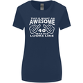 40th Birthday 40 Year Old This Is What Womens Wider Cut T-Shirt Navy Blue