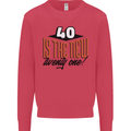 40th Birthday 40 is the New 21 Funny Kids Sweatshirt Jumper Heliconia