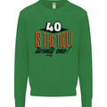 40th Birthday 40 is the New 21 Funny Kids Sweatshirt Jumper Irish Green