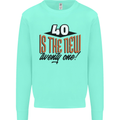 40th Birthday 40 is the New 21 Funny Kids Sweatshirt Jumper Peppermint