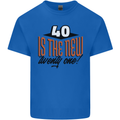 40th Birthday 40 is the New 21 Funny Kids T-Shirt Childrens Royal Blue