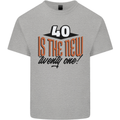 40th Birthday 40 is the New 21 Funny Kids T-Shirt Childrens Sports Grey