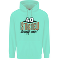 40th Birthday 40 is the New 21 Funny Mens 80% Cotton Hoodie Peppermint