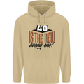 40th Birthday 40 is the New 21 Funny Mens 80% Cotton Hoodie Sand