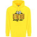 40th Birthday 40 is the New 21 Funny Mens 80% Cotton Hoodie Yellow