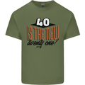 40th Birthday 40 is the New 21 Funny Mens Cotton T-Shirt Tee Top Military Green