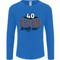 40th Birthday 40 is the New 21 Funny Mens Long Sleeve T-Shirt Royal Blue