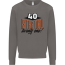 40th Birthday 40 is the New 21 Funny Mens Sweatshirt Jumper Charcoal