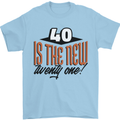 40th Birthday 40 is the New 21 Funny Mens T-Shirt 100% Cotton Light Blue