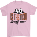 40th Birthday 40 is the New 21 Funny Mens T-Shirt 100% Cotton Light Pink