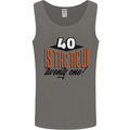 40th Birthday 40 is the New 21 Funny Mens Vest Tank Top Charcoal