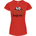 40th Birthday 40 is the New 21 Funny Womens Petite Cut T-Shirt Red