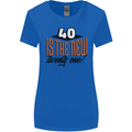 40th Birthday 40 is the New 21 Funny Womens Wider Cut T-Shirt Royal Blue