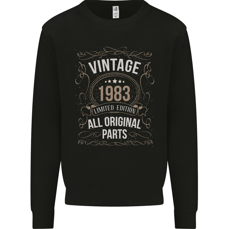 40th Birthday Limited Edition 1983 Mens Sweatshirt Jumper Black