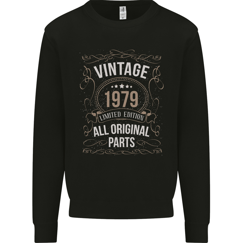 44th Birthday Limited Edition 1979 Mens Sweatshirt Jumper Black