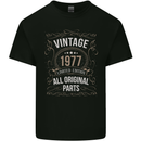 46th Birthday Limited Edition 1977 Mens Cotton T-Shirt Tee Top Black